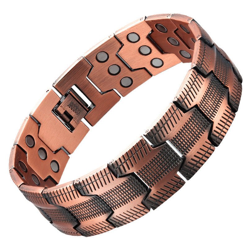 3-Row Magnetic Copper Bracelet for Men & Women
